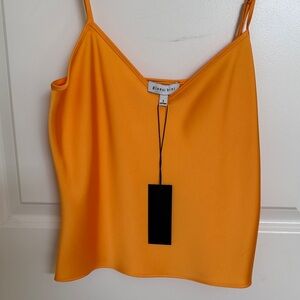 Gianni Bini Bright Orange Satin Cami